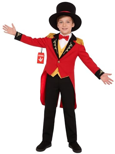 Fun Shack Disfraz Domador y Presentador Circo Niño, Disfraces Carnaval y Halloween Niños y Niñas, L