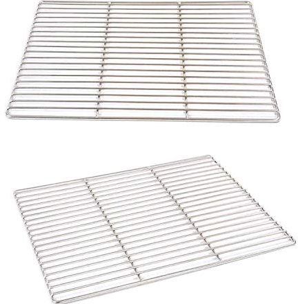 Grillrost 45 x 30 cm aus Edelstahl rostfrei und elektropoliert