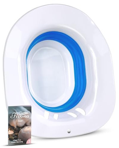 Sitzbad für Toilette bei Hämorrhoiden und Schwangerschaft - Badesitz zum Einweichen - Sitzbad-Set - Geeignet bei Hämorrhoiden, Fissuren, Postoperativer Pflege - BPA-frei, Sitz Bath and Yoni Steam Seat