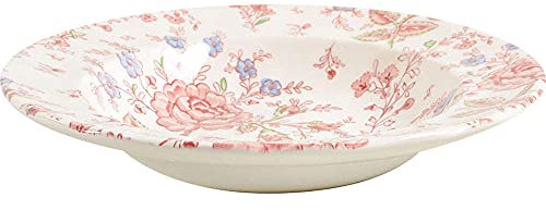 Johnson Brothers Rose Chintz - Zuppiera con bordo rosa