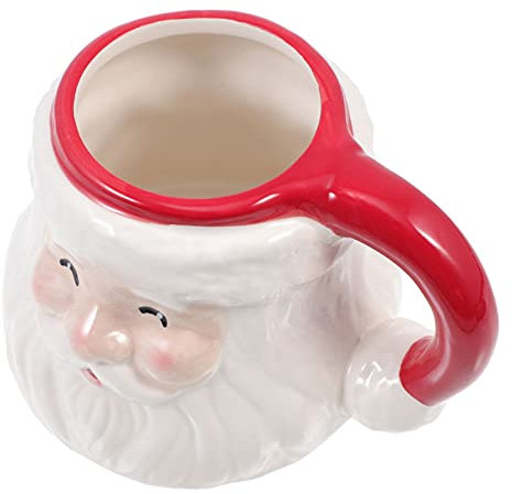 Taza De Cerámica De 400 Ml Con Diseño De Papá Noel Y Taza De Agua Navideña Para Chocolate Caliente Y Té.