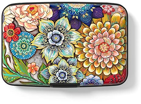 Hsxnam Kreditkartenetui aus Aluminium, RFID Blocking Kreditkartenhülle Süß Visitenkartenhülle für Damen Herren Kreditkarten Personalausweis