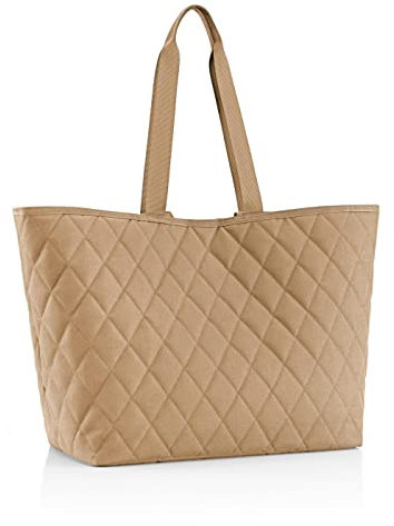 reisenthel classic shopper XL rhombus ginger Geräumige Shopping Bag und edle Handtasche in einem Aus wasserabweisendem Material