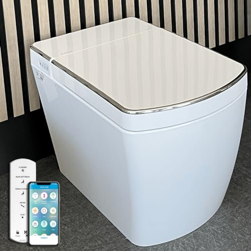 Inodoro Inteligente de Estilo Japonés Tokio | Temperatura asiento ajustable | Chorrito de agua | Mando a distancia y app | Descarga automática.