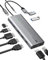 Displaylink - Estación de acoplamiento de doble monitor, 2 HDMI 4K60Hz y 2 Displaylink para MacBook M1/M2/Dell/HP/Surface/Lenovo, 10 en 1 1 10 Gbps, adaptador de concentrador USB-C con Ethernet, USB