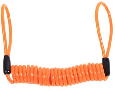 Cable de Bobina de Recordatorio de Resorte de Seguridad Antirrobo de Bloqueo de Disco de Alarma de Bicicleta de Motocicleta Cable de Recordatorio de Freno de Seguridad (Naranja),Otras modificaciones