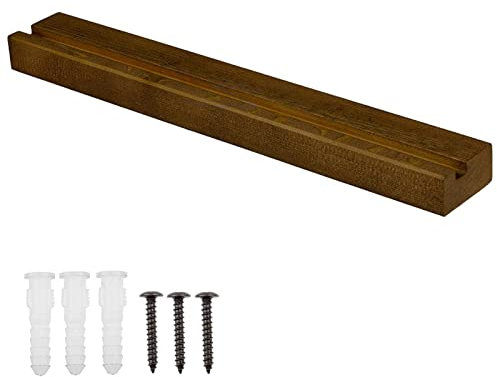 Walopola Étagère Murale en Bois Massif pour Disques Vinyles, Support Mural pour Disques Vinyles, Un élégant Rebord en Bois Massif, Cette étagère pour Disques Vinyles Peut Contenir des Disques nyles