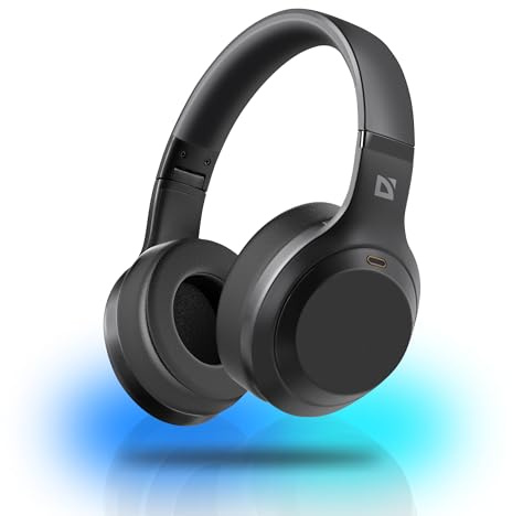 Defender® FreeMotion Bluetooth Headphones - Over-Ear, Bluetooth 5.4, ANC, 50h Battery, 40mm Driver, Foldable Design, Type-C Charging, Wireless Over-Ear Headphones with Noise Cancelling & Microphone