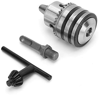 Bohrfutter mit Schlüssel, 3 Bis 16 Mm 1/2-20UNF Schraubenloch-Bohrfutter-Adapter-Set Schlüsseltyp, Spannbereich, Inklusive Schlüssel, Elektrische Bohrer mit Konischem Schaft