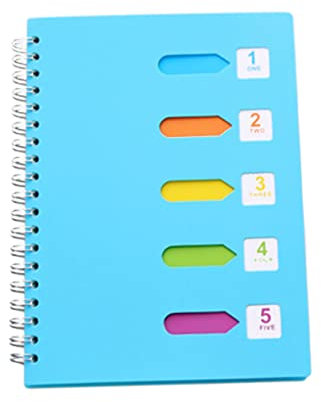 JEWEDECO Spiralgebundenes Notizbuch Dicker Notizblock Mit Seitlicher Spirale Kategorie-notizblock Studenten-notizbuch Für Reisen Tagebuch Journal