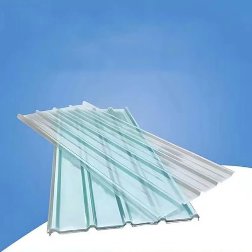 Welldachplatten aus GFK, UV-Schutz, 1 mm, für Garage, Schuppen und Sonnenraum, Tagesbeleuchtung, 18 Stück (0,9 x 0,9 m)
