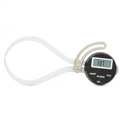 Elektronischer Digitaler Externer Messschieber, präzise 0–150 mm x 0,1 mm Dicke Außendurchmesser Messlehre mit LCD Anzeige, berührungslosem Sensor und Edelstahl Skalenführung für g
