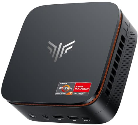 NiPoGi Hyper H1 Mini PC AMD Ryzen7 6800H(8C/16T, up to 4.7GHz), Mini Computer Windows 11 Pro 16GB RAM 512GB DDR5 4800MHz M.2 SSD, Gaming PC 4K Triple Display/2.5Gbps LAN/WiFi 6/BT5.2/DP/ USB3.2 Type-C