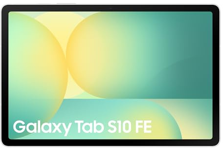 Samsung Galaxy S10 FE Android Tablet, Wifi, 128GB Storage, 8GB Memory, 10.9 Display, S Pen included, Long lasting Battery, Silver, 3 Year Extended Warranty (UK Version)