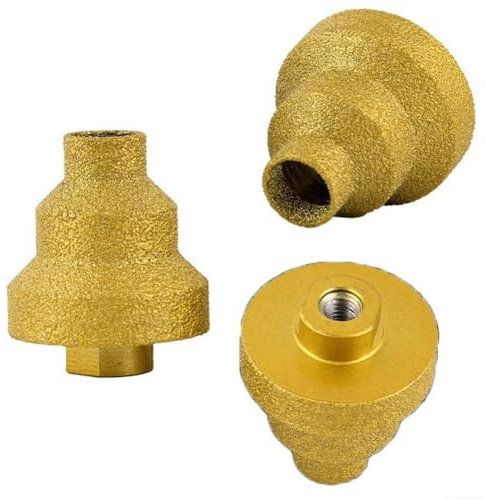 Kayfg 3-Teiliges Stufenbohrer-Set, 20-35-50 mm, Gerade Nut, Fräser, Lochöffner für Metall und Marmor, Holzbearbeitungswerkzeug
