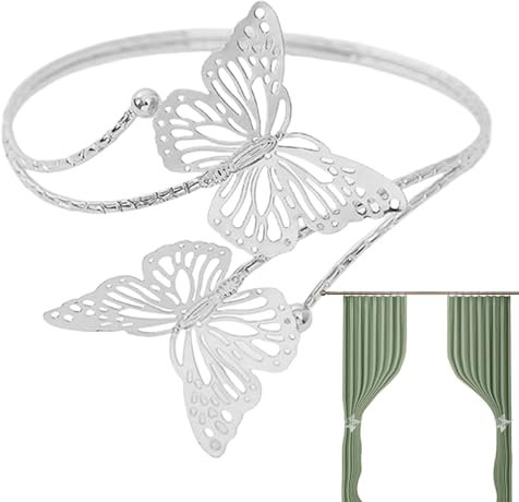 Lindos Abrazos De Cortina: Accesorios Decorativos De Cortinas, Abrazos De Mariposa De Metal Hueco | Restauración De La Hebilla Para Cortinas, Manteniendo El Accesorio Para Las Cortinas De La Sala De E