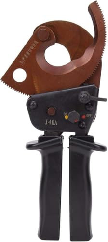 Cortador de cables, tijeras de cable de grado industrial con trinquete, cortador de alambre J40A de 300 mm², herramienta de corte manual, engranaje de corte de cable de abrazadera de acero al