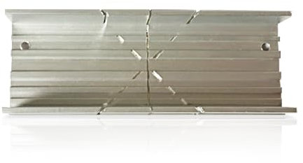 Aluminum Mitre Box 135mm (5.3 Inch) - TRACOMPAN 3 Cutting Angle Coving Mitre Tool with Manual Saw Compatibility | Durable Metal Miter Block for Woodworking, DIY & Home Renovation