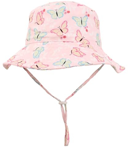 INSPUTOL Chapeaux d'été pour Enfants, bob pour Filles avec Protection UV, Chapeau de Soleil Pliable et Ajustable avec Protection du Cou