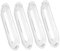 SHINEOFI 4pcs Kitchen Range Hood Lamp Covering Plates Fit for Oval Shape Lighting Lightweight and Easy to Maintain Transparent Shade Replacement Accessory for Kitchen Range Hoods