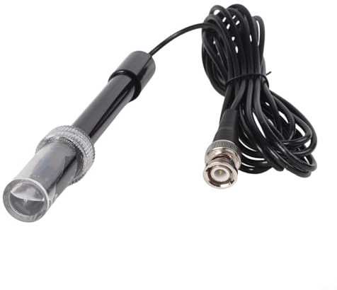 Zilimontt Ro-Elektroden-Sonde 014 für BNC-pH-Messgeräte, Schwimmkabel, austauschbare Sensorsysteme, Wassertest, Aquarien, Hydrokultur, 295 m, Pools pH-Wert für kompatible W (schwarz 2,95 m)