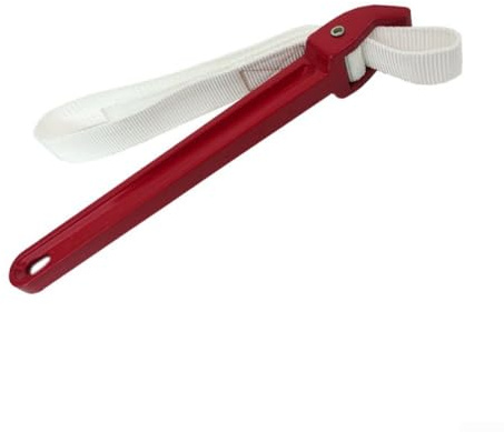 Herramienta de extracción de filtro de aceite, llave de lona de 12 pulgadas con marco de aleación de aluminio y correa ajustable para filtros de aceite, rango de diámetro de 40 a 200 mm