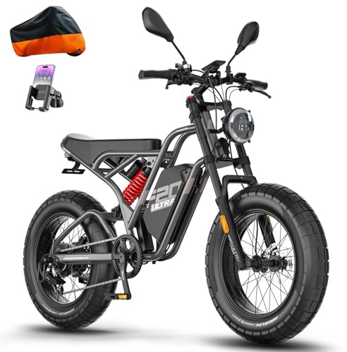 Fafrees F20 Ultra E Bike 20 Zoll, Elektrofahrrad 48V 25Ah Akku, City E-Bike 5.0 Dicke Reifen, Fatbike Freins Hydrauliques, Mountainbike Reichweite 140-200Km