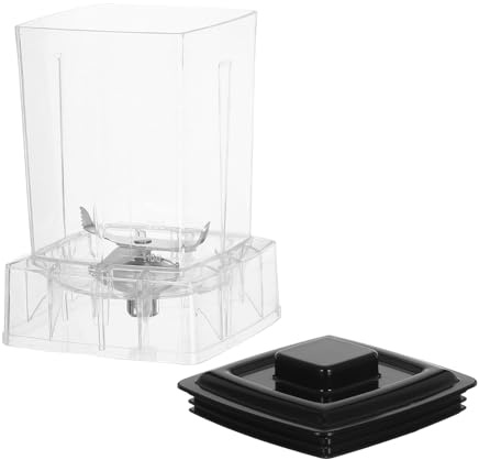 NUOBESTY Contenitore di Ricambio Trasparente in Plastica da 600 Ml per Spremiagrumi Commerciale, Tazza Robusta per Robot da Cucina, Sostituzione per Preparazione Latte di Riutilizzabile