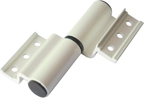 Bisagra de aleación de aluminio para puerta de puente roto, bisagra de elevación desmontable, bisagra de repuesto para puertas de aluminio residenciales, ventanas, mano izquierda, color blanco