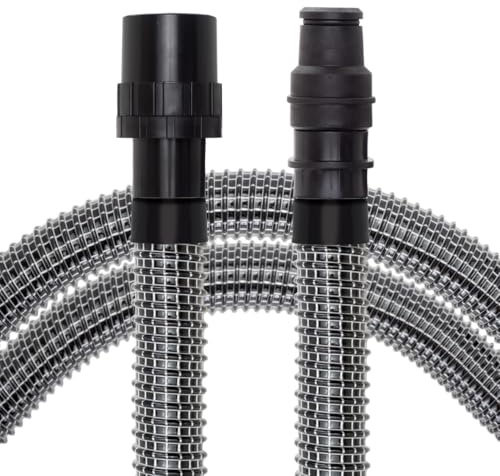 PRIMEBAG Gewebeschlauch 4m für Industriesauger 58mm Universal-Anschluss | knickfest und robust, für Absauganlagen und Werkstatt