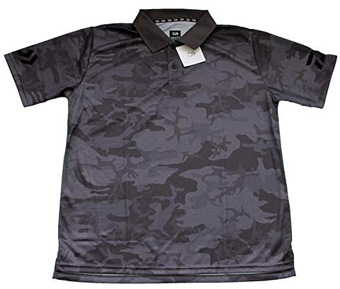 Daiwa Poloshirt atmungsaktiv camo Grey Gr.