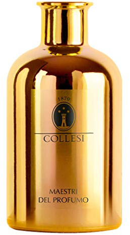 Collesi Bottiglia per Fragranze 500 ml - Bottiglia di vetro - Colore Oro metallizzato - Spessore con effetto specchio - Elemento Decorativo - Made in Italy