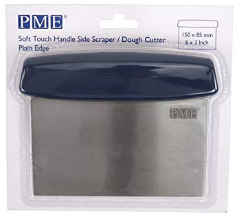PME HZ036 Scraper, Stainless Steel | Commercially durable tool easily portions pastry or cleans professional worktops to save preparation time in kitchens.