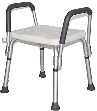 Duschsitze und Hocker, Dusch- und Badhocker Bad- / Duschstuhl, Duschsitzhocker aus Edelstahl mit Griff 6-Sitz-Bank Badewannenhocker Sitz für ältere/behinderte Menschen rutschfeste Matte