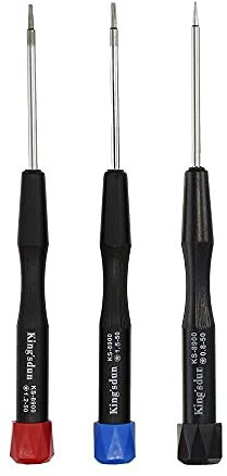 Juego de 3 destornilladores Pentalobe Uacen 5 puntos 0,8 1,2 1,5 juego de destornilladores de precisión o P2 P5 P6 o TS1 TS4 TS5 para Apple iPhone MacBook Pro Air Repair Tool Set