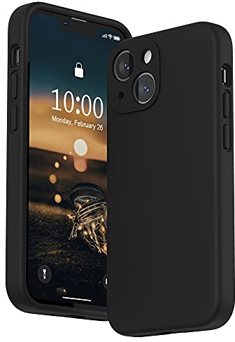 SURPHY für iPhone 13 Mini Hülle Silikon mit Displayschutzfolie | Case mit Kameraschutz Stoßfeste Handyhülle 5,4 mit Erhöhter Randschutz