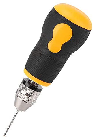 bradawlHand Drill, Small Hand Drill for Jewelry Making Hand Drills Manual Pin Vise Hand Drill Hand Drill Jewelry Pin Vise Micro Mini Portable Tool Set with 10 pcs Twist Drill Bits