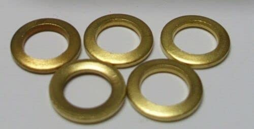 5x Fitschenringe Unterlegscheibe Türen Scheibe Zimmertüren Messing 10,5x16