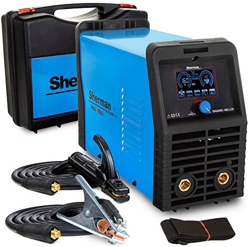 DIGIARC 160 LCD - 160A MMA Elektroden Schweißgerät mit WIG Lift und VRD-Funktion - IGBT-Technologie - Ausgestattet mit Schultergurt und Schweißer-Transportkoffer, Set zum Auswählen:Solo