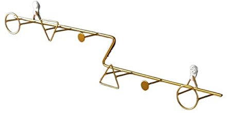 IMYOGI Kleiderhaken Wandgarderobe Garderobenhaken Wandgarderobe Garderobenständer Schlüsselaufbewahrungshalter Heimdekoration Eisenwandzubehör Hängegarderobe (Farbe: Gold B)