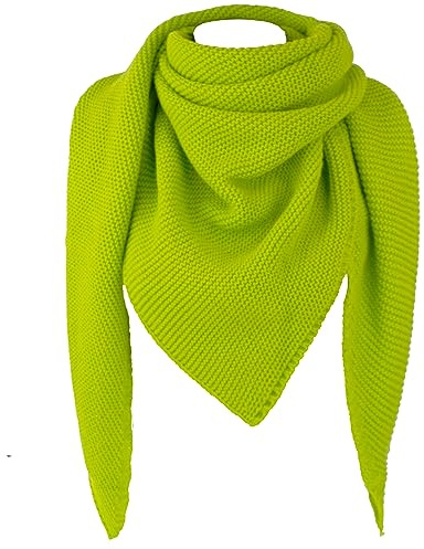 Gloop Écharpe Femme XXL en Maille Écharpe Triangulaire Motif Tricot Foulard Châle Triangulaire ne gratte pas la peau fabriqué en Italie