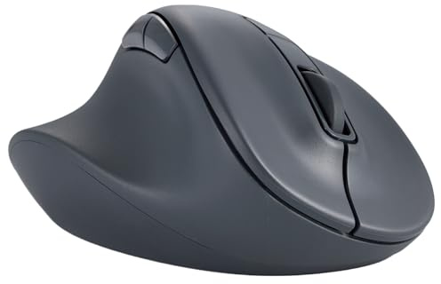 ELECOM Left Hand Bluetooth Wireless Ergonomic Mouse, Silent Click, 2000DPI, 5 Buttons, Optical Sensor, Compatible with PC, Mac, Laptop, EX-G, Msize Black (M-XGM31BBSKBK)