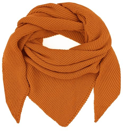 Glamexx24 Damenschal Herrenschal Dreieckstuch Halstuch damen Warmer Strickschal in viele Farben aus Italien Weicher angenehm zu tragen