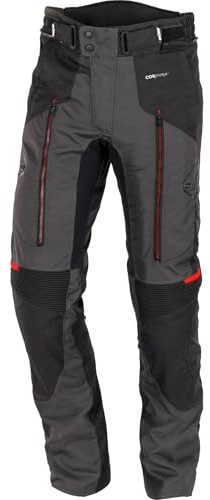 Büse Monterey wasserdichte Motorrad Textilhose, schwarz/grau, 52