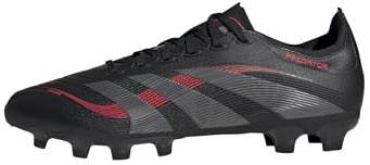 adidas Unisex Predator League Multi Ground Football Boots, Core Black/Grey Four/Lucid Red, 41 1/3 EU