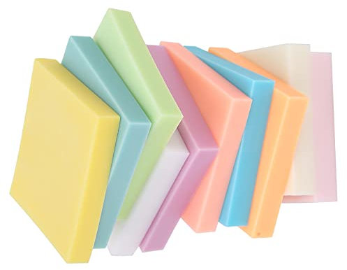 Gummi-Schnitzziegel-Set, Kompakter PVC-Stempelblock für Heimwerker, 10 Stück, für Schul- und Familienaktivitäten