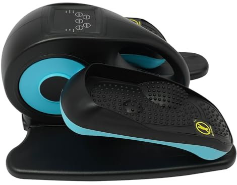 Elektrischer Ellipsentrainer 5 Gänge Ellipsen Beintrainer 60W Untertisch Cross Trainer mit Fernbedienung für tägliche Training mit Fußmassagen
