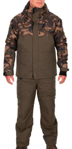 Fox Khaki/Camo Wintersuit - Thermoanzug, Angelanzug, Regenanzug für Angler