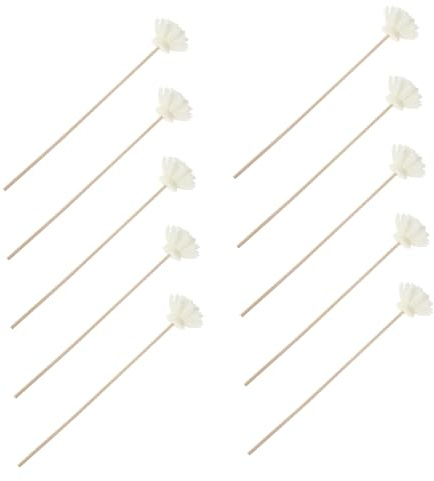 GOOHOCHY Difusores De Aroma Flores Secas Decorativas 24 Piezas Madera Flores Absorción Rápida Aceites Esenciales para Dormitorio Hogar Oficina