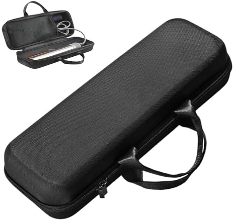 Mallette Rigide pour Lisseur Airstrait, Étui de Voyage Rigide Imperméable pour Dyson Airstrait HT01, Sac de Transport Léger pour Lisseur de Cheveux pour Dyson Compatible avec Accessoires, Noir